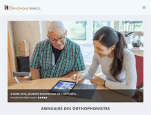 Tablet Screenshot of orthophonie-maroc.net
